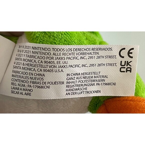 Little Buddy Super Mario Bros Yoshi Toys Stuffed Animals Plush Doll 8 Inches E10 - Picture 8 of 10